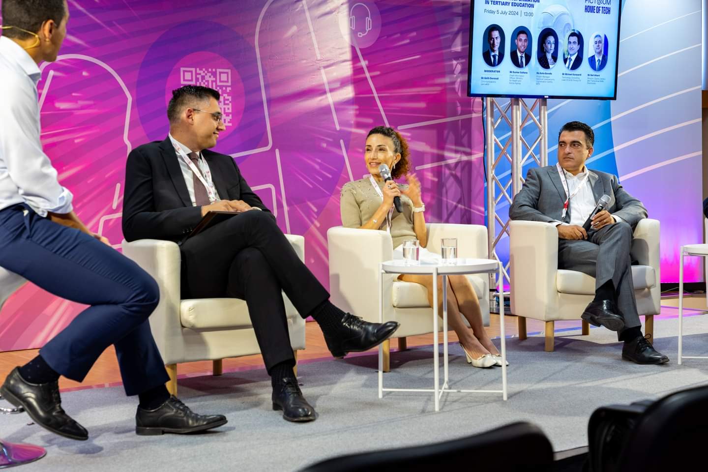 Michael Azzopardi on a conference panel